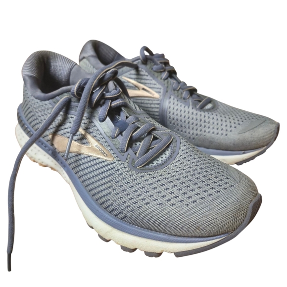 Brooks Adrenaline Gts 20 Athletic Sneakers  Gray & Purplish/Blue Women's 7 - Picture 13 of 16